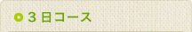3日コース