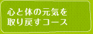 心と体の元気を取り戻すコース