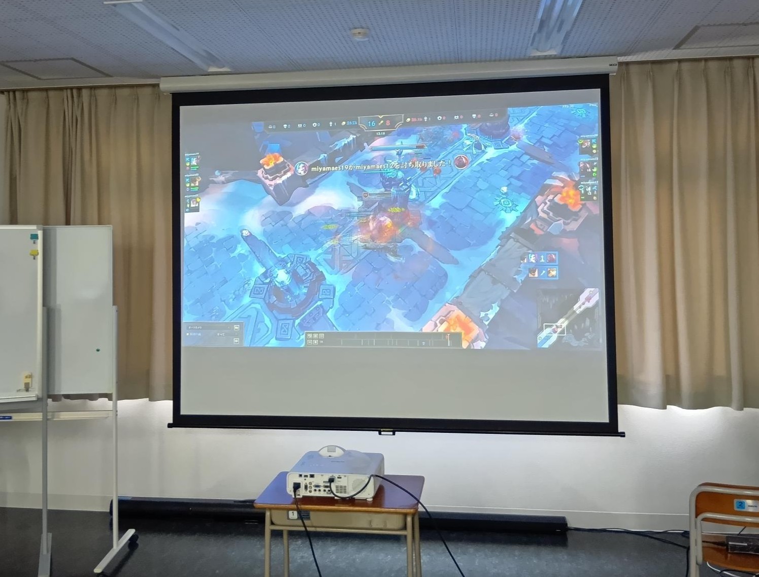 1レーンでの3対3の試合を行いました。